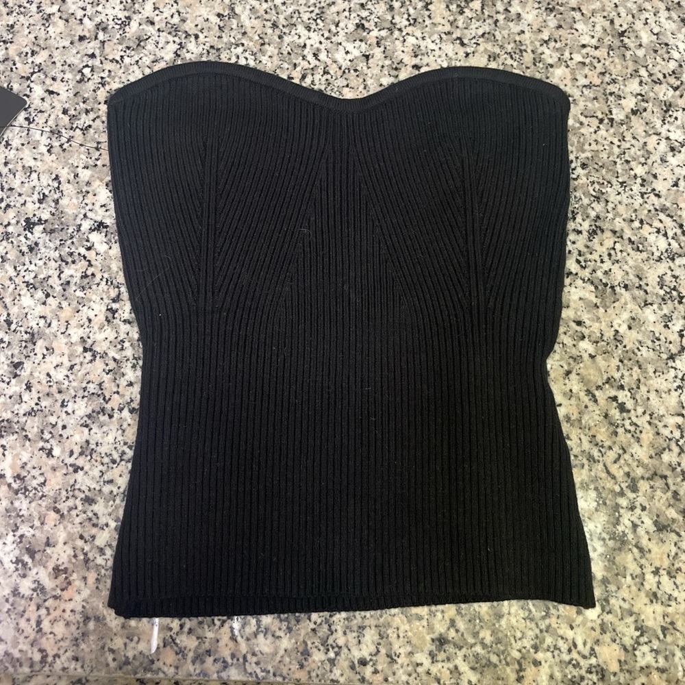 Chic Black Strapless Women's Camisole